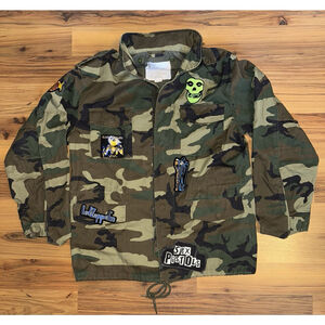 Custom Punk Grunge Camo M65 Jacket | Grateful Dead Sex Pistols Led Zeppelin